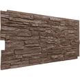 thumbnail image 2 of NewStone Canyon Ridge Faux Stone Panel, 45 3/4"W x 24 1/2"H x 1 1/4"D, Autumn Bronze Color, 2 of 9