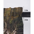 thumbnail image 6 of Forest Deer Curtains 54 Inch Length, Sheer Curtains for Bedroom Living Room Window Farmhouse Vintage River Elk Rod Pocket Voile Drapes Kitchen Curtains Small Half Window 42"x54" 2 Panels, 6 of 6