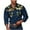 Dark Blue, variant on ZVNAΖH Mens Button Down Long Sleeve Shirt Camouflage Print Double Pockets Work Shirts for Outdoor Fishing Hiking