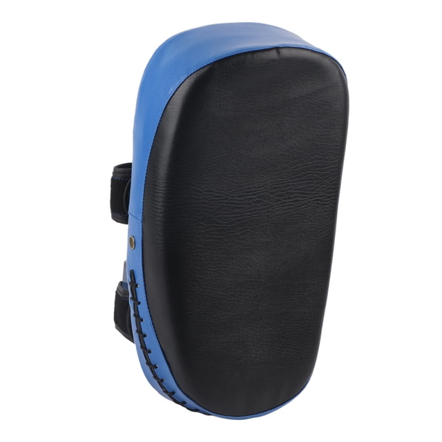 Almohadilla curva para patadas de boxeo Muay Thai, escudo de entrenamiento para golpes de mano y pies (azul)