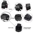 thumbnail image 5 of Bolsa a cuestas para bicicleta Bolsa para asiento trasero Portaequipajes impermeable para bicicletas Bolsa portaequipajes Bolsa para cuadro portátil Bolsa para bicicletas con impermeable y correa para JFHHH pequeña, 5 of 5