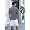 thumbnail image 6 of COOFANDY Men's Short Sleeve Button Down Shirt, Lightweight Breathable Fabric Blend, Casual Business Comfort Fit, 6 of 8