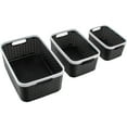 thumbnail image 3 of Advantus Open Lid Storage Bin Black/White 3/Pack (39220), 3 of 7
