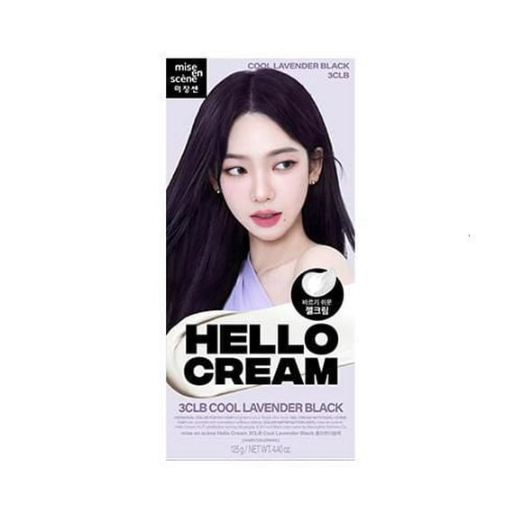 Coloration capillaire Hello Cream (3CLB-Cool Lavender Black) Contenance : 125g