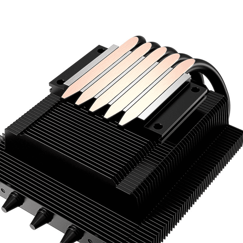 ID Cooling IS-40XT ITX Multi-Platform CPU Cooler with Mute Temperature Control Copper Radiator for Computer Case Cooling Fan