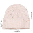 thumbnail image 2 of Roncen Wool Ribbed Knit Beanie Cap, Warm Winter Hat, Unisex for Men and Women, 2 of 2