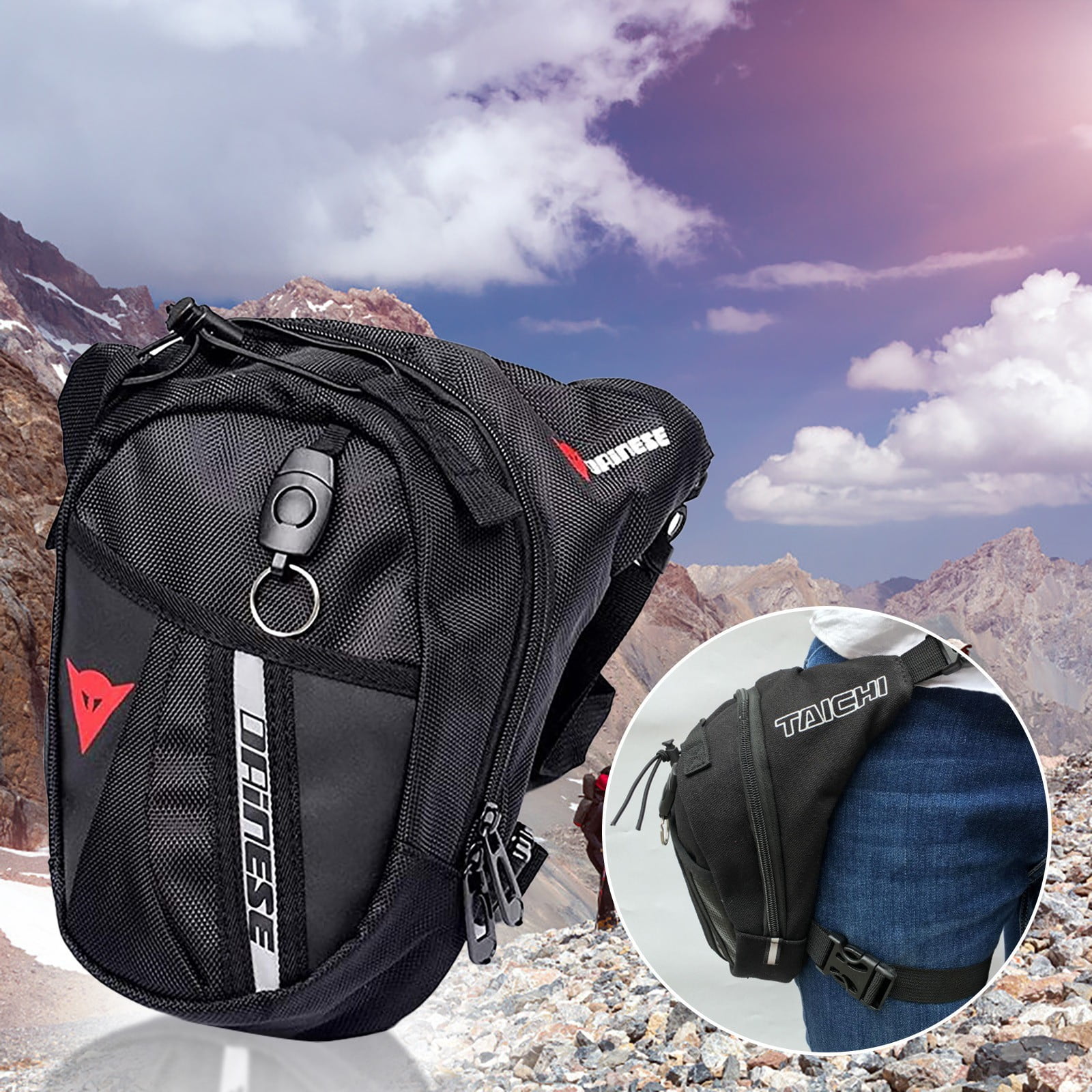 Riding Leisure Handbag Belt Bag High Quality Men Stylish Nylon Water-proof LI 