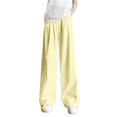 thumbnail image 6 of Women's Spring Satin Straight Leg Pants Loose Casual Comfort Fit, 6 of 7