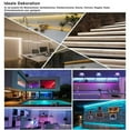 thumbnail image 2 of 10x Profil LED Profil aluminium Profil rail aluminium 1M pour Bandes LED Anodisées, 2 of 5