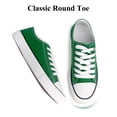 thumbnail image 4 of Women Lace Up Walking Canvas Tennis Sneakers, Low Top Casual Comfort Flat Shoes, 4 of 5