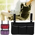 thumbnail image 2 of LILIANG Wheelchair Side Bag with Compartments, Wheelchair Armrest Accessories Pouch Storage Bag, 2 of 10
