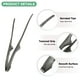 thumbnail image 2 of Uxcell 3 Pcs Pinzas para BBQ Coreanas y Japonesas 11.2" Acero Inoxidable 430 Negro, 2 of 6