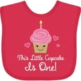 thumbnail image 3 of Inktastic 1st Birthday Cupcake Girls Cute Girls Baby Bib, 3 of 4