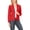 Red, variant on Women's Casual Long Sleeves Office Workwear Solid Blazer Jacket