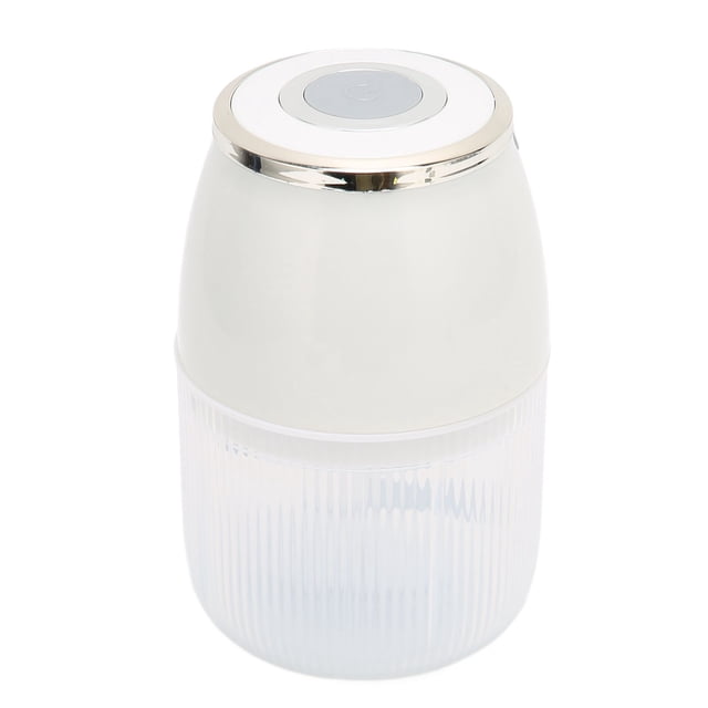 Electric Garlic Chopper, 40W High Speed Motor Multifunctional Food Processor 3 Blade Cutter Head Powerful Motor For Chili For Garlic For Meat White Silver Plated