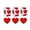 Laser rice dot red, variant on 3 Rolls 1inch Love Labels for Valentine’s Day, Envelopes, Crafting, Scrapbooking