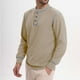 thumbnail image 4 of pstuiky camisetas de manga larga para hombre, Sudadera informal de color liso con botones y manga larga y cuello redondo para hombre camisetas de hombre l, 4 of 7