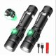 thumbnail image 1 of LED tactical torch, super bright LED torch, rechargeable (with batteries), 4 modes, suitable for camping, emergency., 1 of 4
