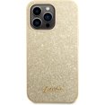thumbnail image 3 of Guess Phone Case for iPhone 14 Pro in Gold Glitter Flakes, Anti-Scratch PC/TPU, Comfortable & Durable Hard Case, 3 of 5