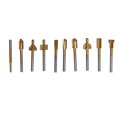 thumbnail image 1 of 10 piezas de brocas para enrutador de carpintería, juego de fresas rotativas de carburo para tallado, grabado y perforación de carpintería de bricolaje, 1 of 10