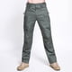thumbnail image 1 of Pantalones largos para hombre, de color liso, multibolsillos, lavados, para exteriores, informales, de algodón puro., 1 of 6