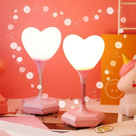 

MyBeauty Love Heart USB Charging Dimmable Touch Switch LED Night Light Table Bedside Lamp