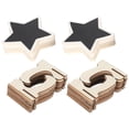 thumbnail image 1 of Hilitand Place Cards Chalkboard 2 Set Wood Mini Chalkboard Signs Card Place Blackboard Five‑Pointed Star Tabletop Decoration, 1 of 8