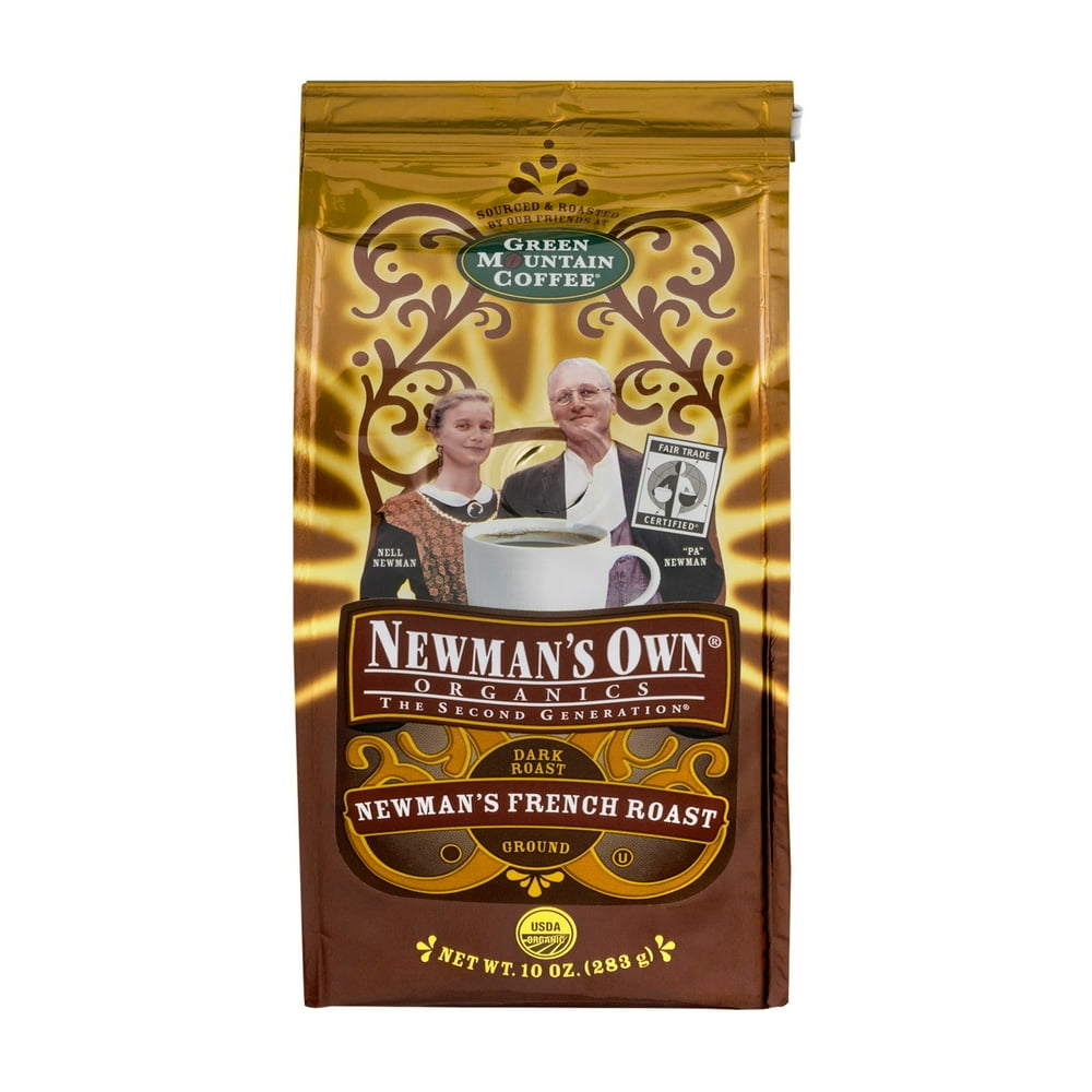 Newman's Own Organic Dark French Roast Ground Coffee, 10 Oz Walmart