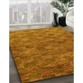thumbnail image 2 of Ahgly Company Indoor Rectangle Abstract Neon Orange Abstract Area Rugs, 8' x 10', 2 of 6