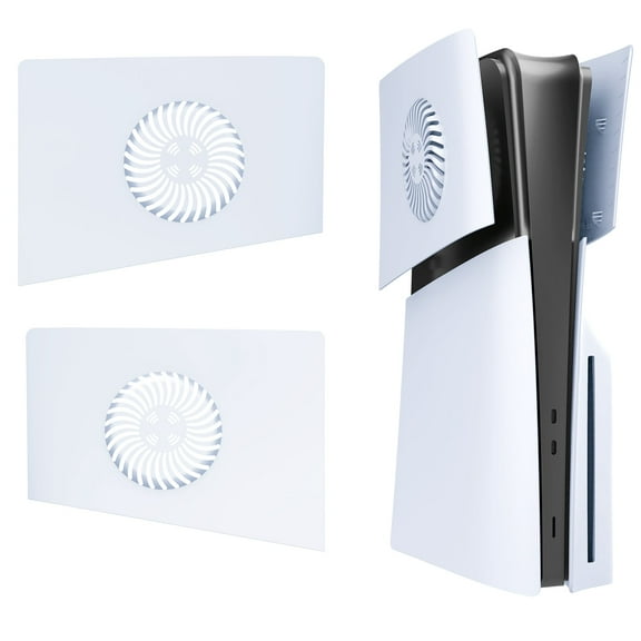 for PS5 Slim Top Cover Plates with Cooling Vents, Replacement Panel Upper Faceplate Case with Heat Dissipation Holes, Compatible with PS5 Slim Disc and Digital Edition