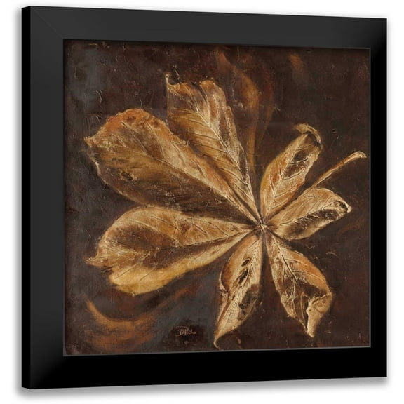 Pinto, Patricia 12x12 Black Modern Framed Museum Art Print Titled - Yarumo in Gold II