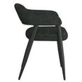 thumbnail image 4 of Contemporary Fabric and Metal Dining Chair Set of 2 Charcoal and Black, 4 of 8