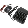 One Hand Gaming Keyboard Mouse Combo, Bluetooth 4 In 1 Mobile Game