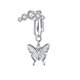 thumbnail image 1 of Colgante de mariposa para uñas sin perforar, anillo para ombligo, uña postiza que gotea aceite, adorno para ombligo con forma de mariposa, 1 of 6
