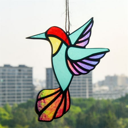 

PhoneSoap Colorful Hummingbird Acrylic Pendant Fun Home Decor Gifts D