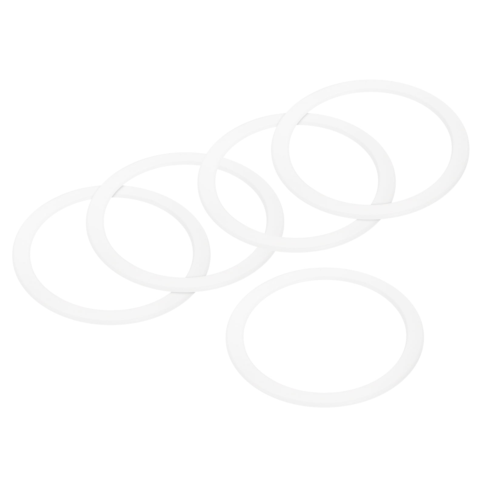 Uxcell Gasket Seal Coffee Maker White Silicone Ring 72x88x2.5mm for 12Cup Aluminium Coffee Pot