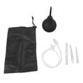 thumbnail image 1 of Kit de pera de enema de silicona negra de 224 ml para ducha anal limpia con manguera y boquilla reemplazable para hombres y mujeres, 1 of 10