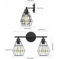 thumbnail image 3 of 2 Light Industrial Bathroom Vanity Light Wall Lighting Industrial Lamps, 3 of 10