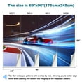 thumbnail image 3 of Peel and Stick Wallpaper Canvas Sport racing car fast driving Modern Art Wall Mural Decor Self Adhesive and Removable 69in x 98in, 3 of 4