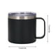 thumbnail image 5 of Bewildely Taza portátil de acero inoxidable con tapa de asa, Camper, taza para beber leche aislada al vacío, botella para acampar, hogar, coche al aire Mostrada Negro Bewildely HA010518-01B, 5 of 6