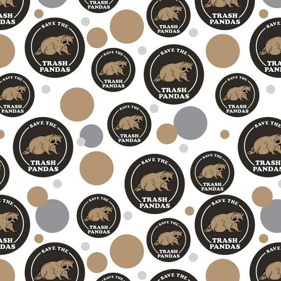 Save the Trash Pandas Raccoons Funny Humor Premium Gift Wrap Wrapping Paper Roll