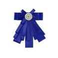 thumbnail image 1 of INSPIRE CHIC Broche de cinta para mujer, lazo, corbata, broches para bodas y fiestas, color azul, 1 of 4