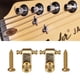 thumbnail image 5 of Btafrte Hebilla Retención Cuerda Guitarra Eléctrica 2 Uds Con Tornillos para Guardabarros (dorado), 5 of 9