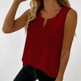 thumbnail image 7 of Lmueinov Tank Tops for Women Boho V-Neck Cotton Summer Shirt Relaxed Fit Sleeveless Blouse Womens Trendy Casual Work Soft Basic Shirt, 7 of 7