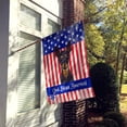 thumbnail image 2 of Caroline's Treasures BB2170CHF God Bless American Flag with Min Pin Flag Canvas House Size , Large, multicolor, 2 of 4