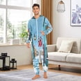 thumbnail image 5 of IAUYY Unisex Adult Onesie Pajamas Ultra-Soft Crystal-Soft Fabric, Halloween Adult Onesie Pajamas Adults,With a Zipper Plus Size Onesie Pajamas, The Town Is Snowing, 5 of 7