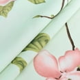 thumbnail image 3 of Decorative Camellia Floral Print Polyester Rectangle Tablecloth Waterproof Fabric Lace Table Cloth, Table Cover for Dining Room and Party (60x84­-Inch, Pale Green), 3 of 6
