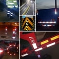 thumbnail image 5 of Reflective Tape Self Adhesive Warning Tape Reflective For Safety In The Dark 3 Rolls Weather Resistant Reflective Tape Reflectors Bicycle Reflector Sticker 50mm × 3 meters Red White Yellow, 5 of 5
