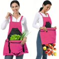 thumbnail image 1 of Delantal de jardinería, delantal de jardín unisex de lona impermeable con bolsillos para cosecha, regalos de jardinería para mujeres, 1 of 5
