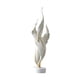 thumbnail image 2 of Escultura de plumas, estatuilla decorativa, adorno de escritorio coleccionable minimalista, estatua moderna para estantería, decoración del hogar y la, 2 of 9